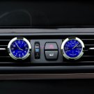 Car Offroad A/C Vent Clip Mount Clock Watch & Thermometer Perfume Refill Storage
