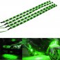 Wireless Remote Control Car Vehicle 12" 30CM Green LED Light Strip Kit For Audi