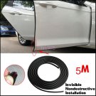 16FT Black Moulding Trim Rubber Strip Autos Door Scratch Protector Edge Guard 5M