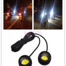 2X High Power COB LED Eagle Eye Motorcycle Under body Lamp Fog Light For Honda
