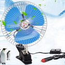8 Inch 12V Portable Dashboard Vehicle Auto Car Fan Clip-On Oscillating Cooling