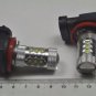 2x 80W Bright White H11 CREE LED Fog Daytime Light Lamp bulb HeadLight DRL