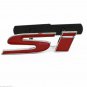 3D Metal Chrome Red SI S-i Logo Badge Car Front Grille Grill Emblem For Civic