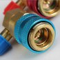 2Pcs Quick Couplers Connectors Adapters Conversion Auto Car AC R134A High & Low