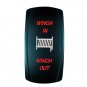 7 Pin Laser Rocker Switch Red Winch In & Out LED Light Car ATV Truck
