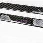 2x Universal 25.8CM Carbon Fiber Car Scuff Plate Door Sill Panel Step Protector