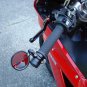 2PCS MOTORCYCLE 3" ROUND 7/8" HANDLE BAR END MIRRORS CAFE RACER BOBBER CLUBMAN