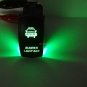 5 Pin Car Laser Rocker Switch Backlit Front Bumper Light Bar Green Light Offroad