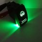 5 Pin Car Laser Rocker Switch Backlit Front Bumper Light Bar Green Light Offroad