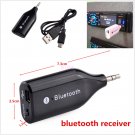 Mini 3.5mm Aux Out Car Stereo Wireless Bluetooth Receiver Adapter USB Cable Kit