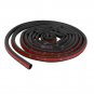 8M Big D-Shape Moulding Black Trim Rubber Strip Car Door Edge Seal Weather-strip