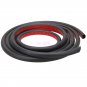 8M Big D-Shape Moulding Black Trim Rubber Strip Car Door Edge Seal Weather-strip