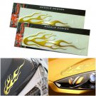 2pc Universal Car Sticker Engine Hood Decor Mural Vinyl Flame Motorcycle Decals