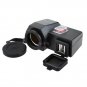 Multifunction 5V 2.1A Motorcycle Cigarette Lighter Dual USB Socket Phone Charger