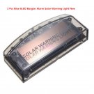 Solar Energy 6LED Blue Vehicles Dash Strobe Flash Light Anti-theft Security Lamp