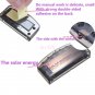 Solar Energy 6LED Blue Vehicles Dash Strobe Flash Light Anti-theft Security Lamp