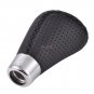 Universal Leather Black 5 Speed Stitche Manual Car Gear Stick Shift Knob Shifter