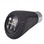 Universal Leather Black 5 Speed Stitche Manual Car Gear Stick Shift Knob Shifter