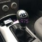 Universal Leather Black 5 Speed Stitche Manual Car Gear Stick Shift Knob Shifter