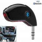 Car Bluetooth 4.2 Receiver Speaker 3.5mm AUX Music Streaming Audio Adapter Mic
