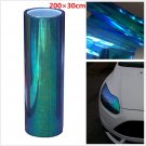 Chameleon Colorful Blue Car Headlight Tail Lamp Wrap Film Vinyl Tint 200x30cm
