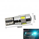 2X T10 W5W Error Free Canbus Projector 6SMD LED Car Parking Light Bulb Ice Blue