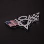 Car V8 Flag Emblem Badge Decal Sticker Metal For Chevrolet Chevy Corvette Camaro