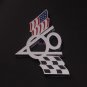 Car V8 Flag Emblem Badge Decal Sticker Metal For Chevrolet Chevy Corvette Camaro