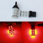 2X 7440 T20 27 SMD LED Light Bulb Red Tail Backup Fog DRL Reverse Wedge Lamp