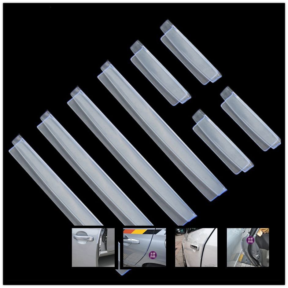 8x Car Door Edge Guards Trim Molding Protection Strip Scratch Protector Anti-rub