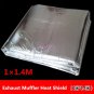 Heat Shield Mat Car Turbo Exhaust Muffler Insulation Hood Fiberglass Cotton Pad