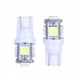 2x HID White 360&Acirc;&deg; 5-SMD 168 194 2825 LED Lamp For License Plate Lights bulbs