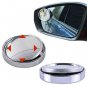 2X Auto Blind Spot Mirror Convex Wide Angle Rear Side View Silver For Porsche