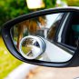 2X Auto Blind Spot Mirror Convex Wide Angle Rear Side View Silver For Porsche