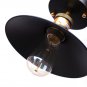 Black Ceiling Mount Light Vintage Chandelier Edison Lamp Fixtures Lighting