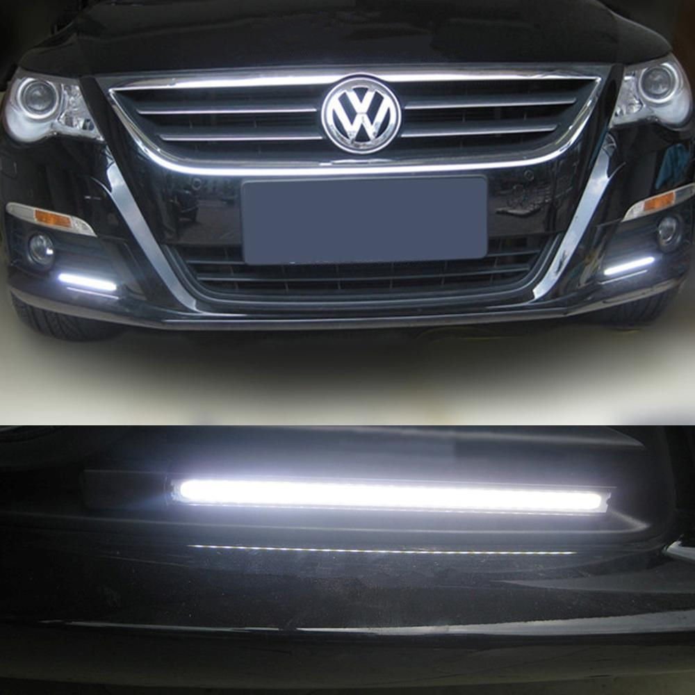 2PC 12V LED COB Car Auto DRL Driving Daytime Running Lamp Fog Light White NEW