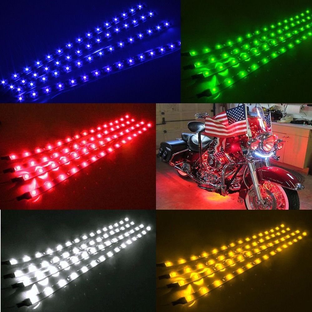 RGB 12" LED Scanner Knight Rider Light Strip for Car motorcycle Home Decoration