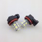 2PCS 13-SMD 12V H8 Xenon White Fog Light Daylight Driving Lamp LED Bulbs 6000K
