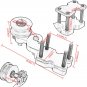 Motorcycle Aluminum Adjuster Chain Tensioner Bolt On Roller Tool For Yamaha