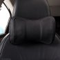 Black Leather Auto Car Neck Rest Cushion Headrest Pillow Mat 2pcs