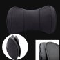 Black Leather Auto Car Neck Rest Cushion Headrest Pillow Mat 2pcs