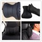 Black Leather Auto Car Neck Rest Cushion Headrest Pillow Mat 2pcs