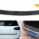4D Carbon Fiber Auto Rear Trunk Tail Lip Protect Decal Sticker Car Styling Black