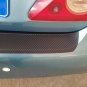4D Carbon Fiber Auto Rear Trunk Tail Lip Protect Decal Sticker Car Styling Black