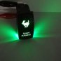 Car Boat ON/OFF Bunny Burners LIGHTS Rocker Toggle Switch Green LED Lamp 12V/24V