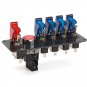12V Racing Car Boat Engine Start Push Button 6 in 1 Toggle Ignition Switch Panel