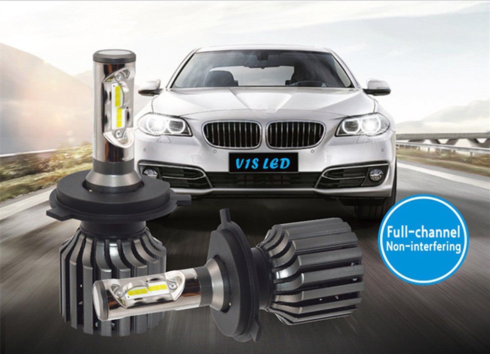 Auto LED Headlight H4/9003/HB2 72W 8000LM Hi/Lo Bulb LED Lamp 6000k Power White