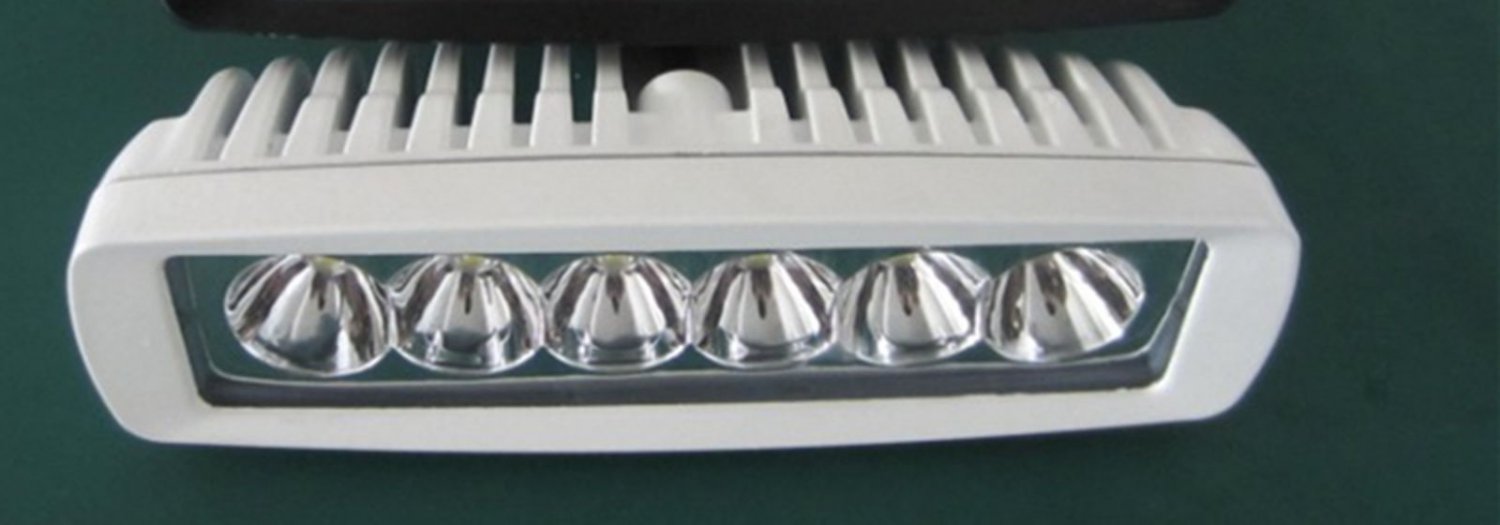White Marine IP67 LED light 18w LED Boat Lights T-Top Lights (FLOO BEAM) 2 PACK