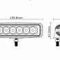 White Marine IP67 LED light 18w LED Boat Lights T-Top Lights (FLOO BEAM) 2 PACK