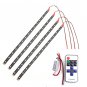 Car Boat Wireless Remote Control Motorcycle Red LED Light Strip Kit one set 4pcs